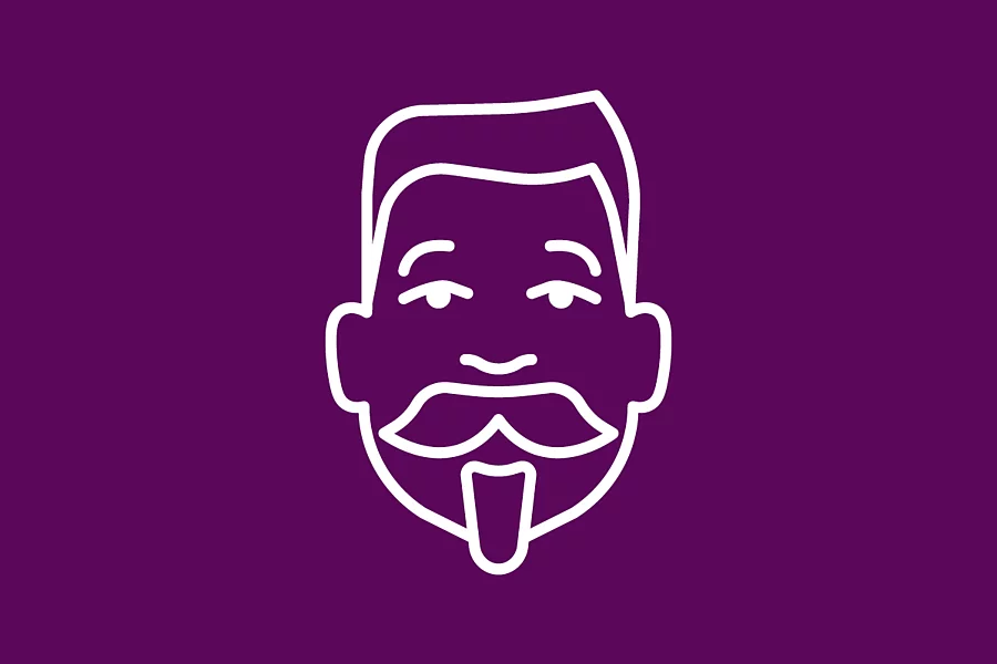 White FES icon shows the Head of Friedrich Ebert